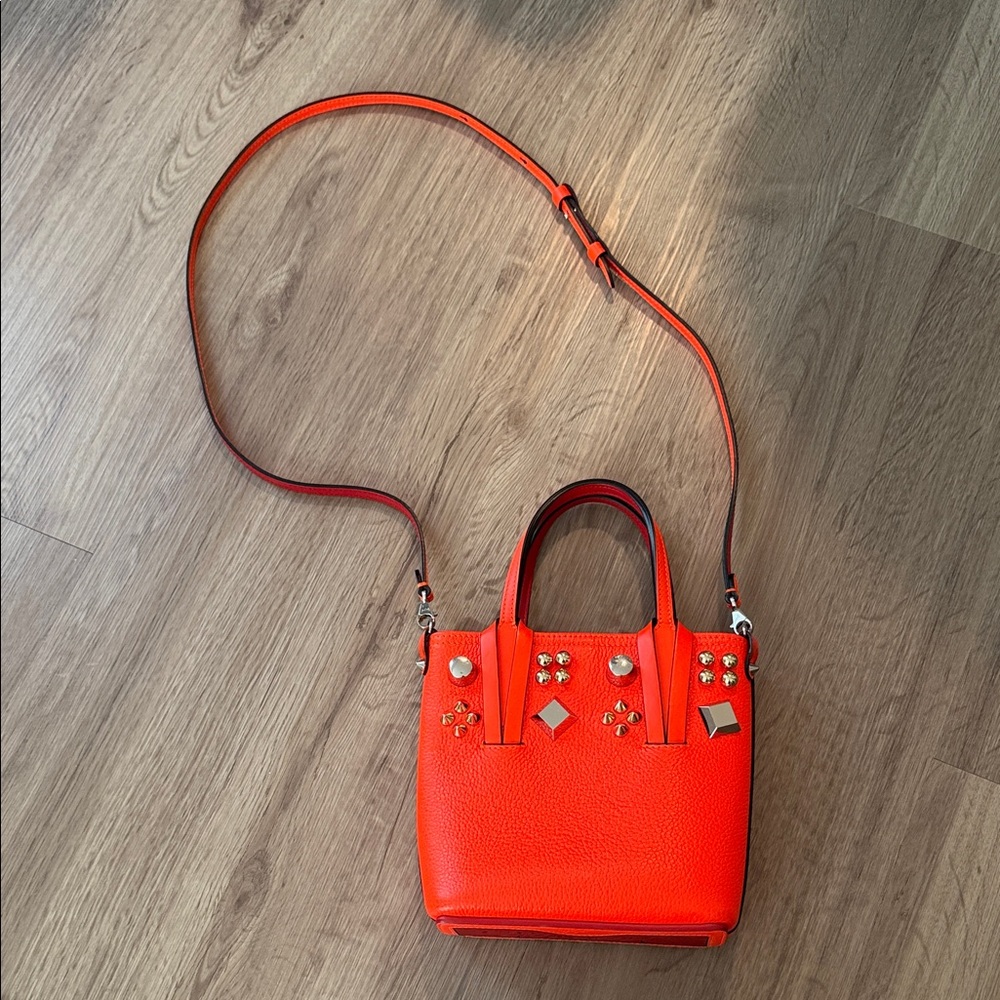 Embellished Orange Handbag